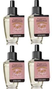 bath and body works 4 pack aromatherapy comfort vanilla & patchouli wallflower fragrance refill 0.8 oz