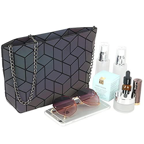 Obvie Geometric purse PU leather chain crossbody purse clutch purses for women