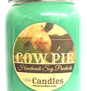 Cow Pie - 16 Ounce Country Jar 100% Hand Made Soy Candle -Smells Like Fresh Cut Grass