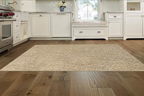 12'x14' - Speckled Saw Dust ECONOMICAL Solutions Collection | Custom Carpet Area Rugs & Runners - 25 Oz. Soft Textured 100% PureColor BCF Polyester. FHA Approved-CRI Green Label-Made in U.S.A.