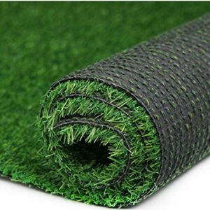 Fasmov Green Artificial Grass Rug Grass Carpet Rug 3.2' x 6.5', Realistic Fake Grass Deluxe Turf Synthetic Turf Thick Lawn Pet Turf -Perfect for Indoor/Outdoor