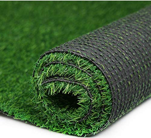 Fasmov Green Artificial Grass Rug Grass Carpet Rug 3.2' x 6.5', Realistic Fake Grass Deluxe Turf Synthetic Turf Thick Lawn Pet Turf -Perfect for Indoor/Outdoor