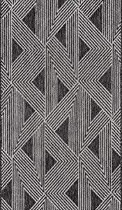 Novogratz by Momeni Rugs Villa Collection Sardinia Indoor/Outdoor Area Rug, 2'7" x 7'6" Runner, Charcoal