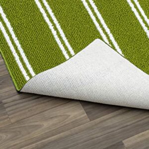 Garland Rug Avery Collection Area Rug, 5' x 7' 5", Grasshopper Green