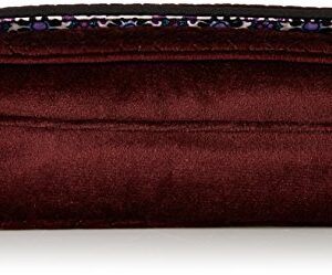 Vera Bradley Women's Velvet All in One Crossbody Purse With RFID Protection, Chocolate Raisin, One Size