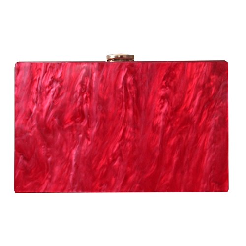 Dirmmis New Women Messenger Bag Fashion Elegant Solid Marble Pearl Woman Evening Bag Red Luxury Party Prom Clutch normal size