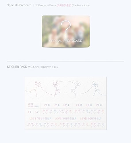 BTS - Love Yourself 承 [Her] [O ver.] with Photobook, Photocard, Official Folded Poster(O ver.), Extra photocard