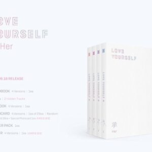 BTS - Love Yourself 承 [Her] [O ver.] with Photobook, Photocard, Official Folded Poster(O ver.), Extra photocard