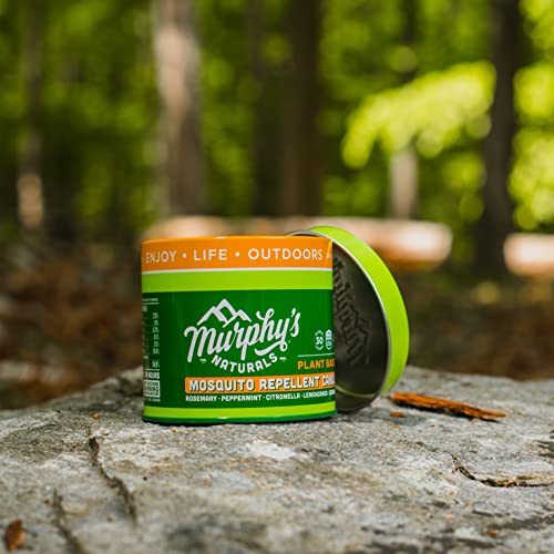 Murphy's Naturals Mosquito Repellent Candle | DEET Free | Made with Plant Based Essential Oils and a Soy/Beeswax Blend | 30 Hour Burn Time | 9oz | 2 Pack