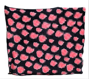 red clouds coral fleece flannel fleece blanket anime cosplay shawl wrap nap quilt throw blanket (red, 60” x 80”)