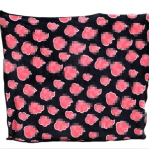 Red Clouds Coral Fleece Flannel Fleece Blanket Anime Cosplay Shawl Wrap Nap Quilt Throw Blanket (Red, 60'' x 80'')
