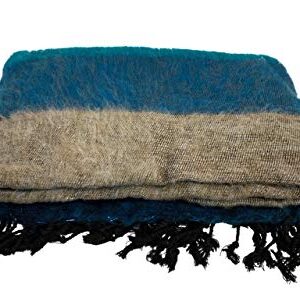 Extra Soft Yak Wool Blend Blanket/Throw - Made in Nepal Size 48" x 96"