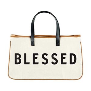 large canvas tote-blessed