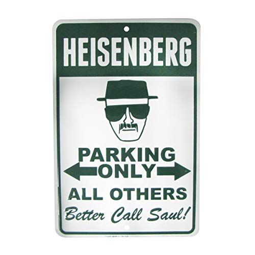 TG,LLC Treasure Gurus Breaking Bad Heisenberg No Parking 8x12 Metal Sign Man Cave Garage Home Wall Decor