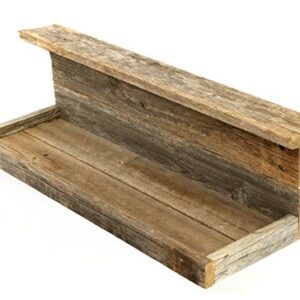 BarnwoodUSA Rustic Shelf, Hanging Wooden Wall Ledge, Country Home Decor