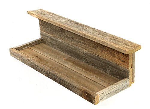 BarnwoodUSA Rustic Shelf, Hanging Wooden Wall Ledge, Country Home Decor