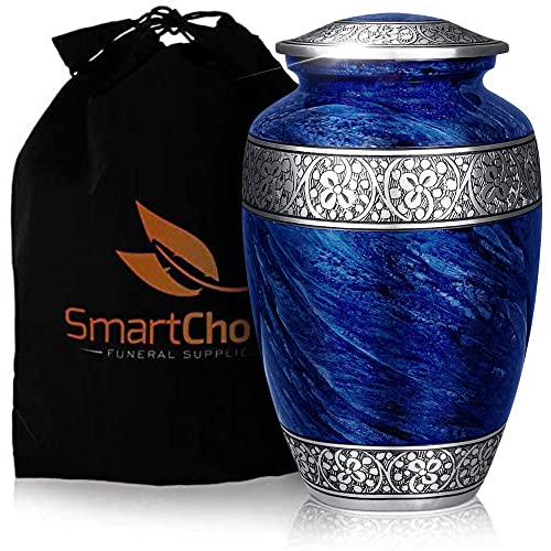 SmartChoice Urn for Human Ashes Adult Memorial urn Funeral Cremation Urns Large Burial Urns for Ashes (Adult Cremation Urn)