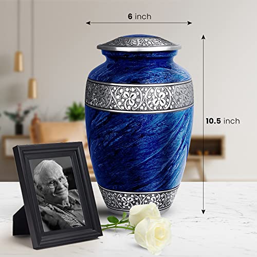 SmartChoice Urn for Human Ashes Adult Memorial urn Funeral Cremation Urns Large Burial Urns for Ashes (Adult Cremation Urn)