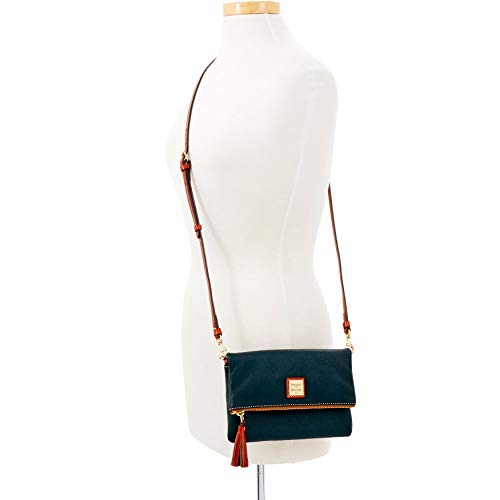 Dooney & Bourke Pebble Grain Foldover Zip Crossbody Shoulder Bag