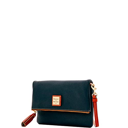 Dooney & Bourke Pebble Grain Foldover Zip Crossbody Shoulder Bag