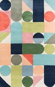 novogratz delmar collection wright area rug, 5’0″ x 8’0″, multicolor