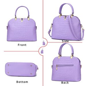 JHVYF Lovely Crossbody Bags Tote Satchel Purse for Girls Feminine Lavender