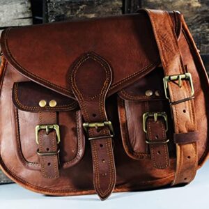 Satchel And Fable Leather Purse Cross body Shoulder Women Handbag I pad Bag