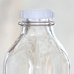 Glass Milk Bottle Caps - 12 Pack - 48mm (1.87 inch) Snap On Lids