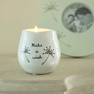 Pavilion - Make a Wish White Ceramic Soy Serenity Scented Candle