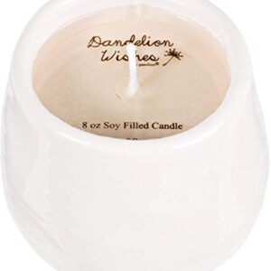 Pavilion - Make a Wish White Ceramic Soy Serenity Scented Candle