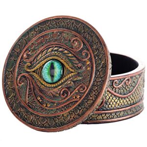 Pacific Giftware The Eye of The Dragon Mystical Trinket Box Fantasy Dragon Collection 3.75 Dia.