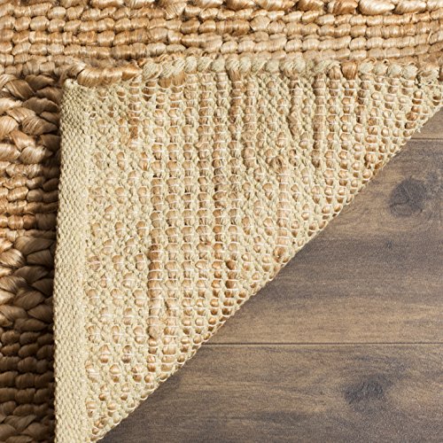 SAFAVIEH Natural Fiber Collection 5' x 8' Natural NF212A Handmade Braided Woven Jute Area Rug