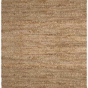 SAFAVIEH Natural Fiber Collection 5' x 8' Natural NF212A Handmade Braided Woven Jute Area Rug