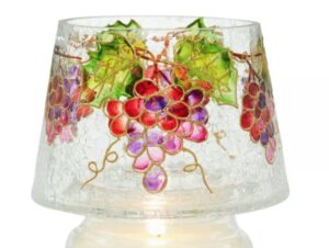 yankee candle vineyard grapes crackle glass jar candle shade