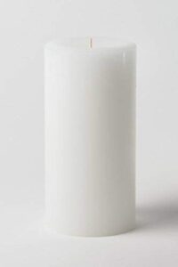 mister candle – 4″ x 8″ white pillar candle – unscented hand made premium pillar candle