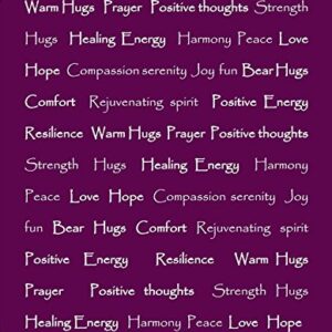 Chanasya Healing Warm Hugs Gift Throw Blanket - Sympathy Gift Breast Cancer Chemo Survivor Get Well Caring Gifts - Comfort Purple Gift Blanket for Love Support Women Friend - Aubergine