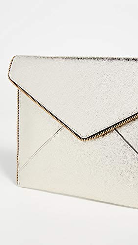 Rebecca Minkoff Women's Leo Clutch, Champagne, Gold, Metallic, One Size