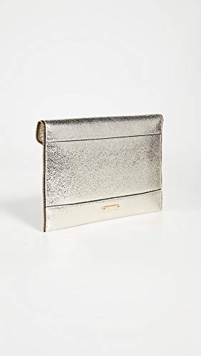 Rebecca Minkoff Women's Leo Clutch, Champagne, Gold, Metallic, One Size