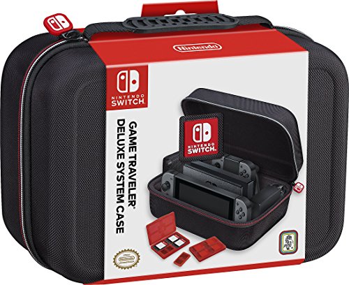 Nintendo Switch System Carrying Case – Protective Deluxe Travel System Case – Black Ballistic Nylon Exterior – Official Nintendo Licensed Product