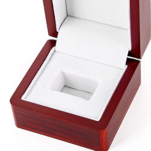 JunningGor Display Wooden Single Ring Box (Fit Mens Big Heavy Ring)