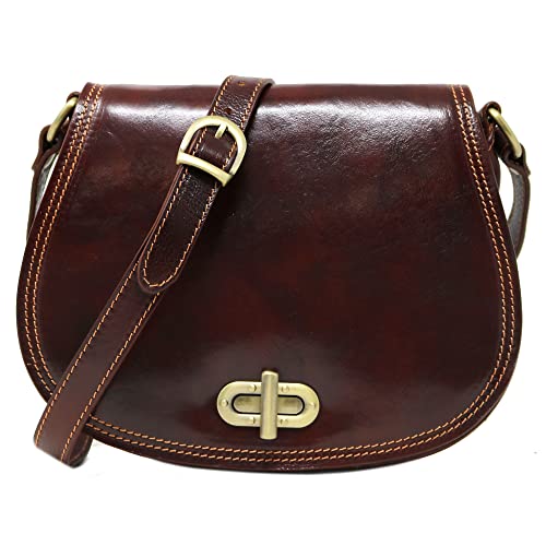 Floto Firenze Women's Saddle Bag Crossbody Shoulder Bag Handbag