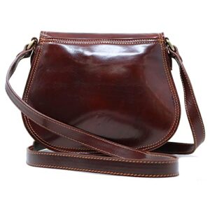 Floto Firenze Women's Saddle Bag Crossbody Shoulder Bag Handbag