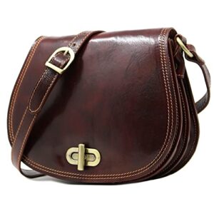 Floto Firenze Women's Saddle Bag Crossbody Shoulder Bag Handbag