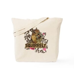 cafepress squirrely squirrel lover tote-bag natural canvas tote-bag,shopping-bag
