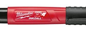 MILWAUKEE ELEC TOOL 48-22-3103 Medium, Chisel Black Marker,