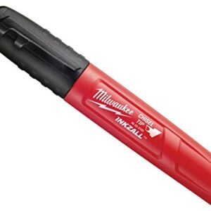 MILWAUKEE ELEC TOOL 48-22-3103 Medium, Chisel Black Marker,