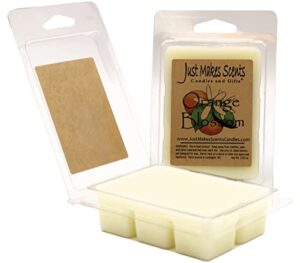 2 pack – orange blossom scented soy wax melts | long lasting orange tree flower fragrance | hand poured in the usa by just makes scents candles & gifts