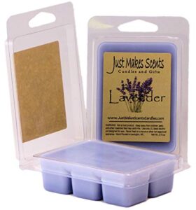 just makes scents 2 pack – lavender scented wax melts | blended soy wax cubes | long lasting wax bars made relaxing lavender fragrance