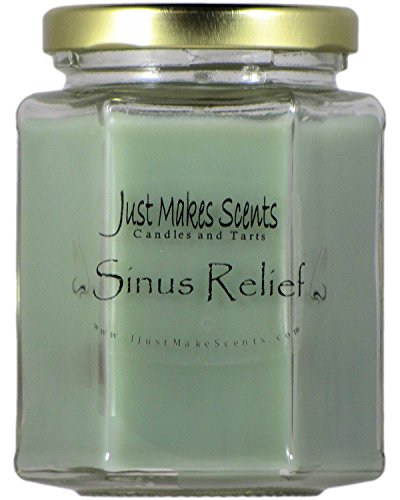 Sinus Relief Scented Blended Soy Candle by Just Makes Scents (8 oz)