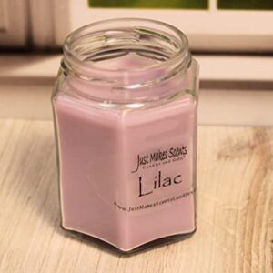 Lilac Scented Blended Soy Candle by Just Makes Scents